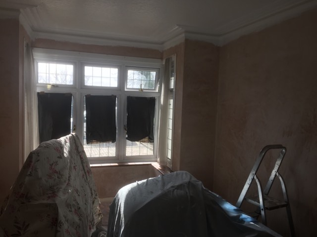 Re-Decoration including papering of feature walls