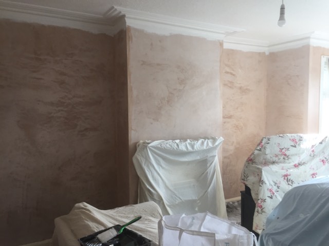 Re-Decoration including papering of feature walls