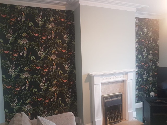 Re-Decoration including papering of feature walls