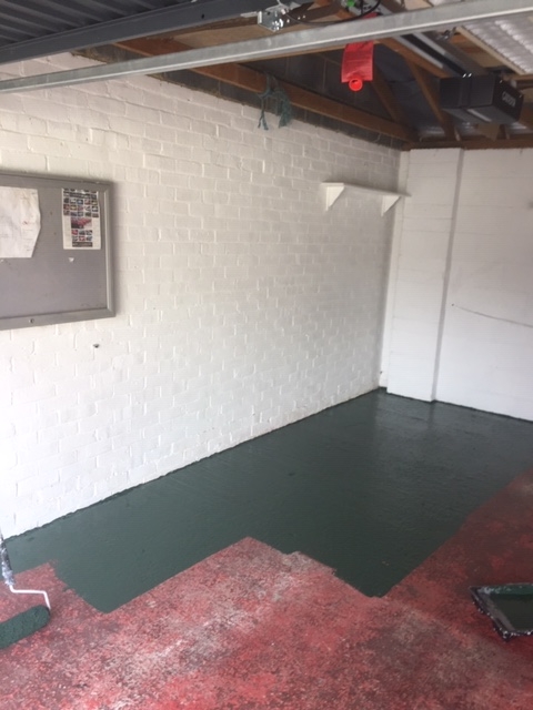 Garage refurbishment to man cave